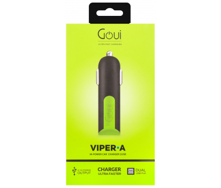 Incarcator Auto Goui Viper G-CC3A-03 2xUSB 3.1A Negru thumb