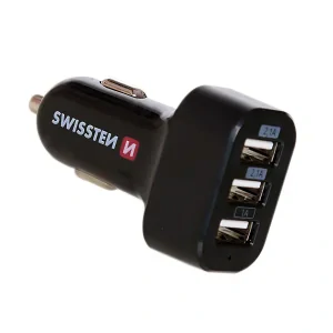 Incarcator Auto Swissten 2xUSB 5.2A Negru