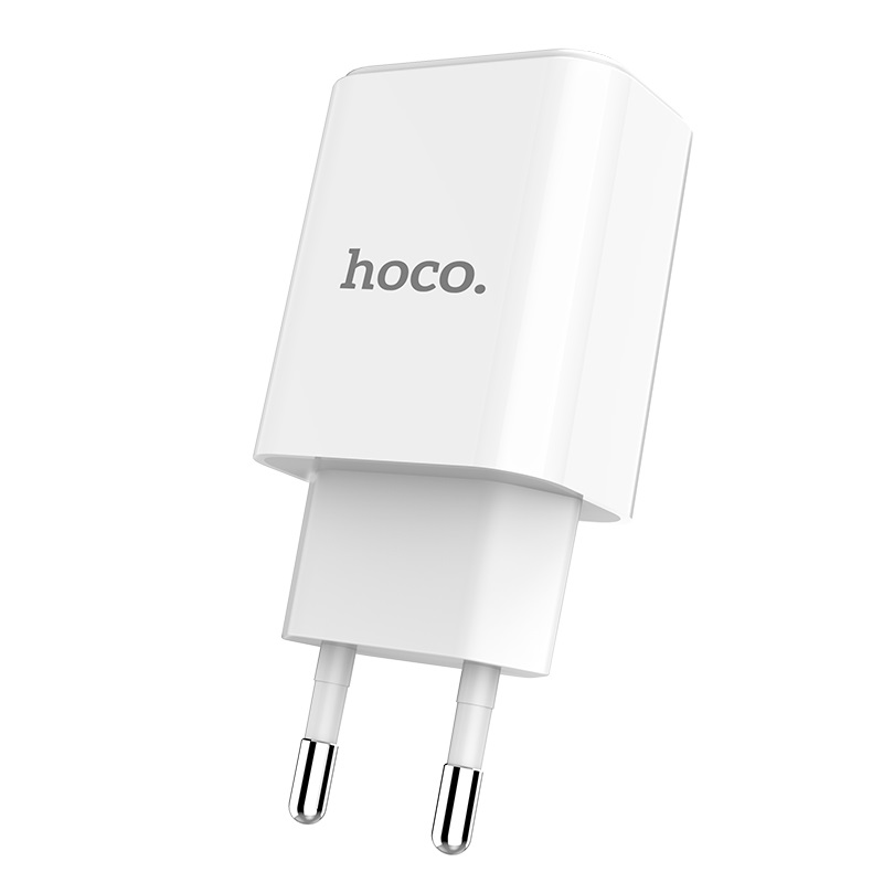 Incarcator priza Hoco C61A Victoria, 1xUSB, 2.1A, Alb thumb