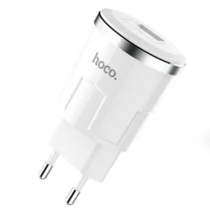 Incarcator retea 1xUSB Hoco,  C37A Alb