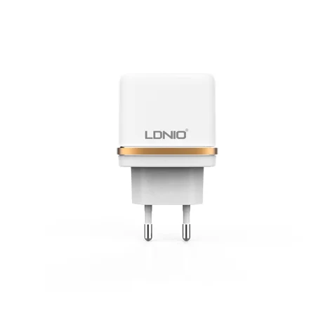 Incarcator retea + cablu lightning Ldnio AC52 Alb