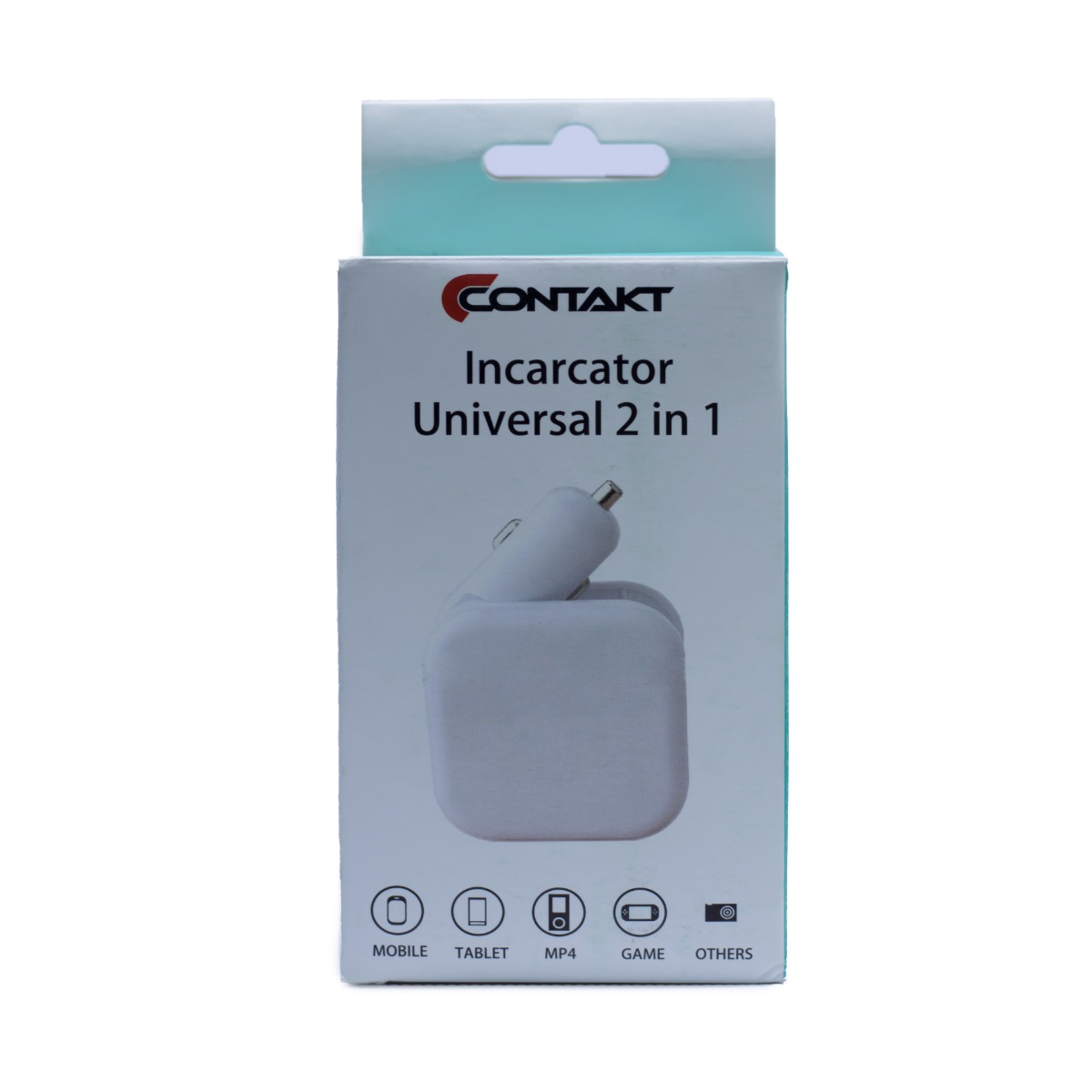 Incarcator universal 2 in 1 auto/retea Alb 2.1A thumb