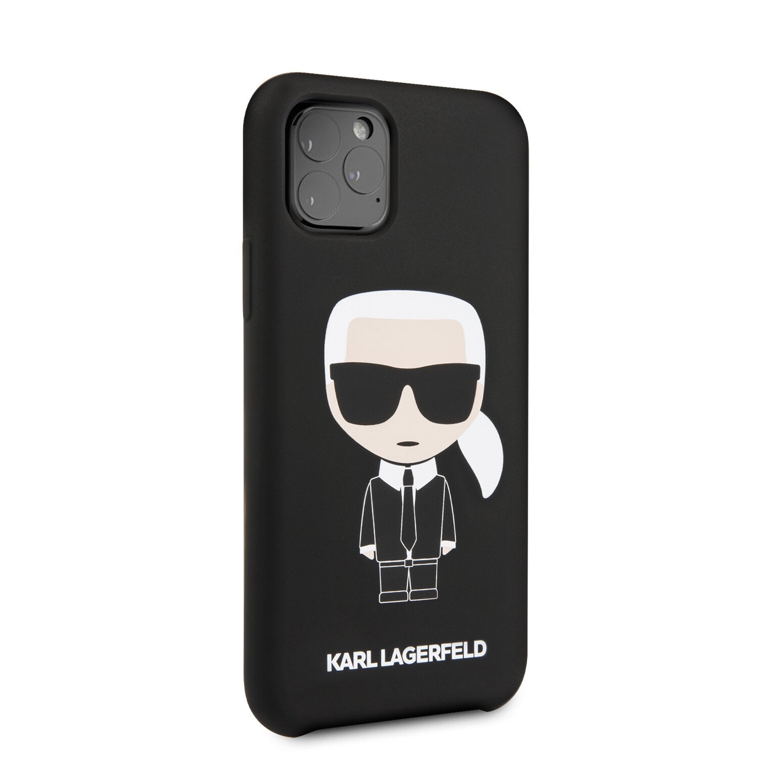 Karl Lagerfeld Iconic Silicone Cover pentru iPhone 11 Pro Negru thumb