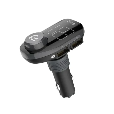 Modulator FM Hoco E45 Wireless +Incarcator Auto Negru