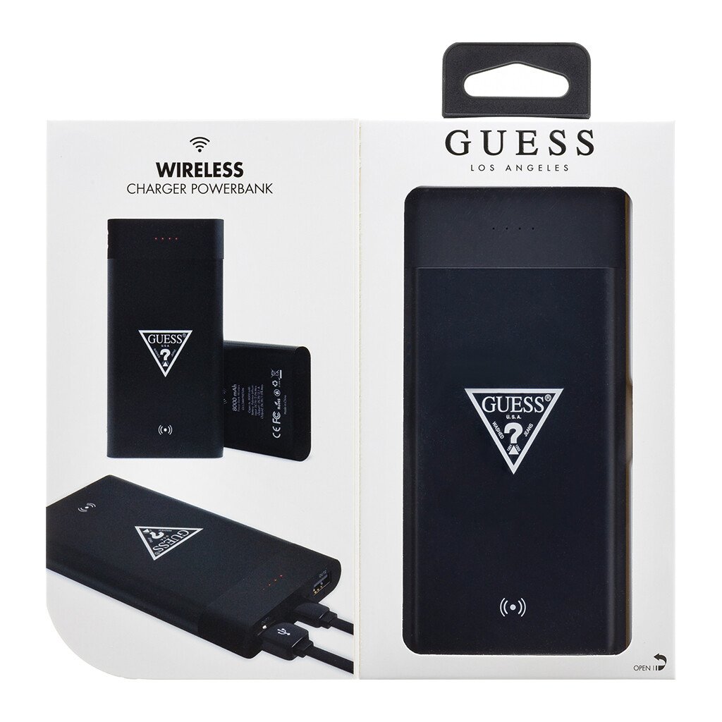 Power Bank Wireless 8000mAh, Guess Negru thumb