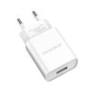 Set Incarcator Retea 1xUSB Borofone BA20A +Cablu Date Type C 1m Alb
