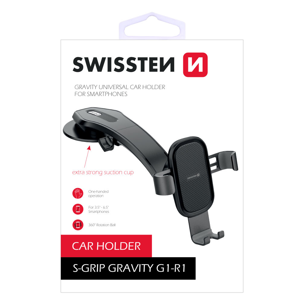 Suport Auto Swissten Gravity S-GRIP G1-R1 Negru thumb