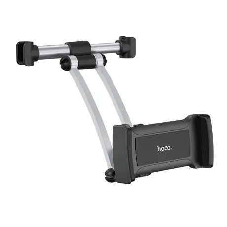 Suport Tetiera Auto Hoco CA62 Backrest Aluminiu Negru-Argintiu
